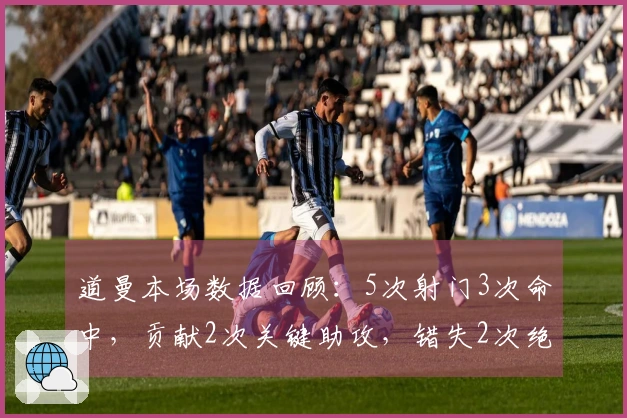 道曼本场数据回顾：5次射门3次命中，贡献2次关键助攻，错失2次绝佳机会，获得评分7.3分